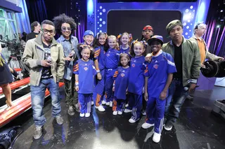 New York Knicks Kid Dancers and Mindless Behavior - New York Knicks kid dancers and Mindless Behavior at 106 &amp; Park, April 4, 2012. (photo: John Ricard / BET)