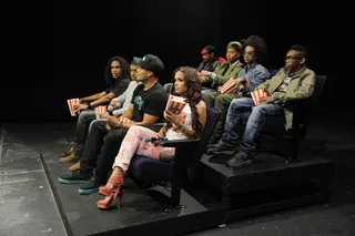 Mindless Behavior, Rocsi and Mario Van Peebles - Mindless Behavior and Mario Van Peebles with Rocsi Diaz at 106 &amp; Park, April 4, 2012. (Photo: John Ricard / BET)