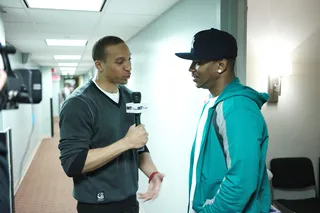 Tell Me About It - Tony Anderson of BET.com interviews Cam'ron at 106 &amp; Park, April 3, 2012. (photo: John Ricard / BET)