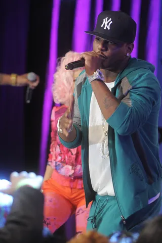 Made Man - Cam'ron performs at 106 &amp; Park, April 3, 2012. (photo: John Ricard / BET)