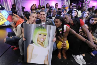 Super Fans - The Barbs await Nicki Minaj at 106 &amp; Park, April 3, 2012. (photo: John Ricard / BET)