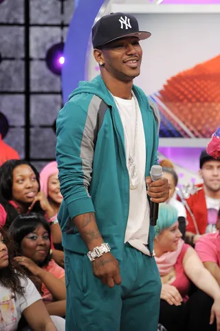 Cam'ron, Kanye West's "Gone" - George Jefferson held down his wife, Weezy, and Cam insists here that he does the same through his hustles (though we don't think he's talking about dry cleaning):  See the greed in my eyes Ask Abby, Ill hustle, brought weed to the Chi And that ain't even a lie, please believe me Gave Weezie a piece of the pie  (Photo: John Ricard / BET)