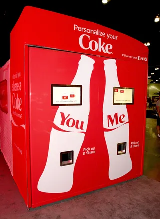 A Coca-Cola Connection - A touch screen vending machine? That's an ahh-fully great way to get something to drink.(Photo: Rich Polk/BET/Getty Images for BET)&nbsp;