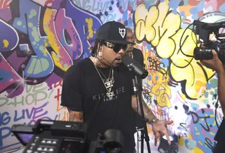 Aint Nothin' Illa! Lil' Flip Gets in the Booth - &nbsp;(Photo: Ismail Sayeed/BET)