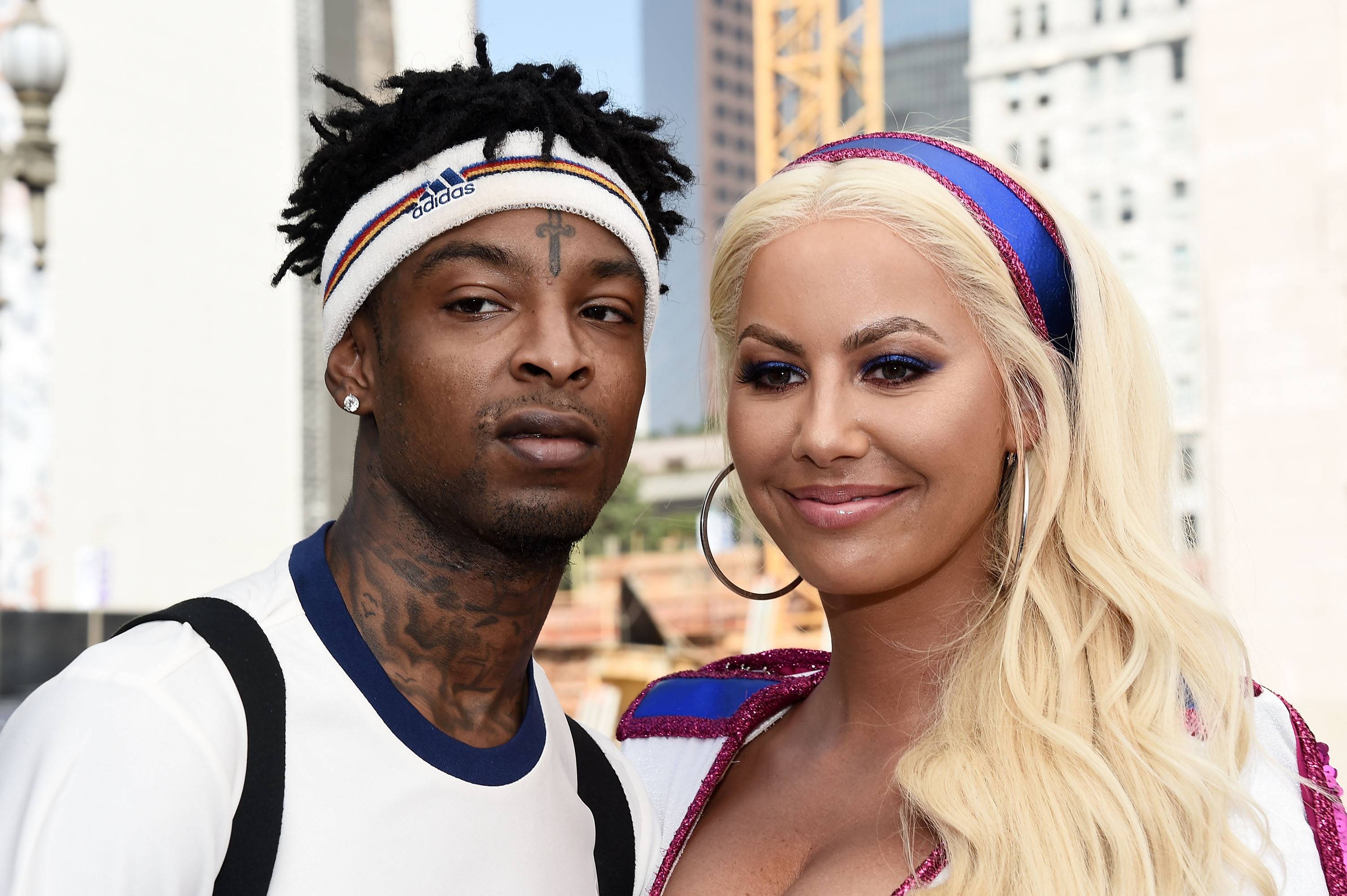 21 Savage Reacts To Amber Rose Teenage Pic: She's 'Hot & Ready' – Hollywood  Life