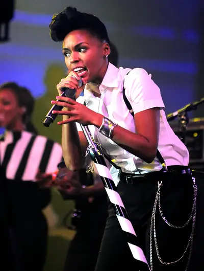 Rock Your Body – August 29, 2012 - On August 29, 2012, a never disappointing Janelle Monae performed at 2012's AfroPunk Fest, a concert event reminiscent of the early days of hip hop. Monae's no holds barred fast-forwardness was only right to lend itself to such a progressive movement, and move she did as she performed in front of this electric crowd.&nbsp;   This was just rehearsal for the '13 BET Awards.(Photo: Stacy Revere/Getty Images for Bud Light)