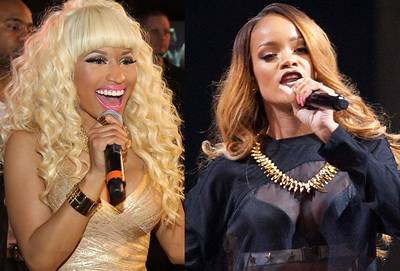 &quot;Fly&quot; ? Nicki Minaj feat. Rihanna - When it's time to be free, take things to another level and let go and let God, always remember to &quot;Fly.&quot;   (Photos from left: Jonathan Leibson/WireImage, Mike Lawrie/Getty Images)