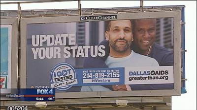 Dallas Councilwoman Calls HIV Ad With Black Gay Men &quot;Unacceptable&quot; - A new set of Greater Than AIDS billboards are causing a “controversy” in Dallas, a Dallas-CBS affiliate reported. The ads, which have two Black men with their arms around another, are supposed to encourage HIV testing in the city. But councilwoman Vonciel Jones Hill has lashed out to the press, calling the ads “unacceptable” for showing Black gay men.&nbsp;&nbsp;(Photo: Courtesy FOX 4 News)