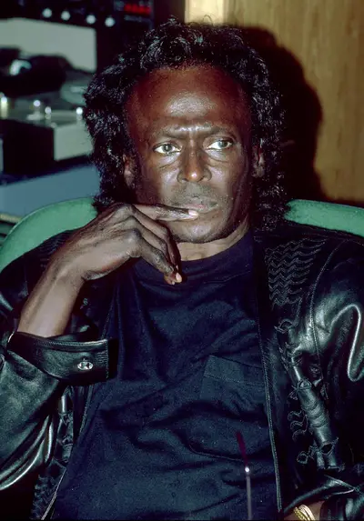 Miles Davis - The legendary jazz trumpeter made beautiful music for the world, but behind closed doors had a long history of domestic violence. It is said that Davis beat and abused both his wives, former Broadway dancer Francis Davis and actress Cicely Tyson.&nbsp;(Photo: Ron Wolfson /Landov)