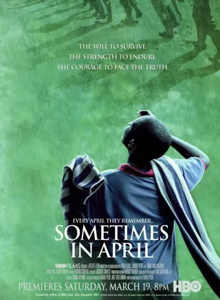 Sometimes in April&nbsp;(2005) - Idris Elba&nbsp;stars in this film set in the days leading up to the 1994 genocide in Rwanda. The story centers on two brothers — one a radio broadcaster and the other a captain in the Rwandan army — as they witness the slaughter of close to a million people over ethnicity. The political atmosphere divides the siblings as members of their own family are killed.  (Photo: HBO)