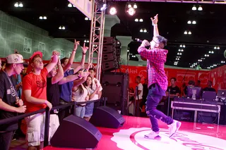 Pryde of Canada - Canadian emcee D-Pryde lit up the stage much to the delight of his fans. Peep his Jordans! We suspect he might've swung by Sneaker Con.(Photo: Juan Carlos Olivera-Amaya/BET/Getty Images for BET)