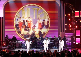 The O'Jays Take on BET - The O'Jays take the stage and bring down the funky soul house at the Shrine Auditorium for the 2009 BET Awards. The group showed plenty of the young acts today how the old school gets it done. (Photo by Kevin Winter/Getty Images)
