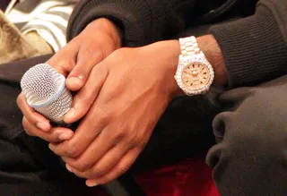 Watch Game - Meek Mill visits 106 &amp; Park. October 31, 2012(Photo: Randy Smith/BET)