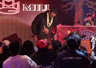 Oh Boy - Meek Mill visits 106 &amp; Park. October 31, 2012(Photo: Randy Smith/BET)