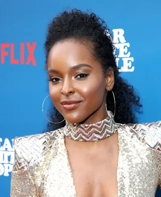 Can't Tame Her Beauty - &quot;Dear White People&quot; actress Antoinette Robertson at the series premiere in L.A.&nbsp;(Photo: Jonathan Leibson/Getty Images for Netflix)