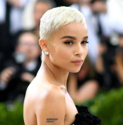 Oh Zoe! - Zoe Kravitz attends the MET Gala with a blonde pixie cut. (Photo: Dimitrios Kambouris/Getty Images)
