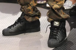 Adidas - B.o.B on 106 &amp; Park for Coca Cola's Wild out Wednesday.&nbsp; June 13, 2012. (Photo: Dane Delany / BET)