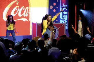 Singing - W.O.W. Female R&amp;B and Pop contestants Sydnee Jane perform on 106 &amp; Park Coca Cola's Wild out Wednesday.&nbsp; June 13, 2012. (Photo: Dane Delaney / BET)