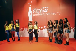 The W.O.W. Contestants Get Ready! - Female R&amp;B and Pop contestants on on 106 &amp; Park Coca Cola's Wild out Wednesday.&nbsp; June 13, 2012. (Photor: Dane Delaney / BET)