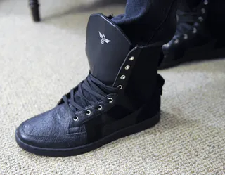 All Black - Tyler James Williams in the green room at 106 &amp; Park, June 12, 2012. (Photo: John Ricard / BET)