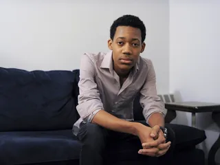 Smooth - Tyler James Williams in the green room at 106 &amp; Park, June 12, 2012. (Photo: John Ricard / BET)
