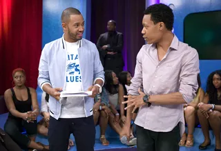 I Hear Ya - Terrence J and Tyler James Williams during a commercial break at 106 &amp; Park, June 12, 2012. (Photo: John Ricard / BET)