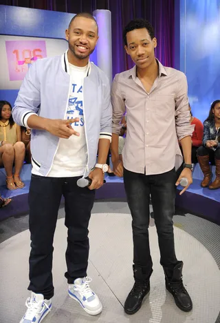 Warmed Up - Terrence J and Tyler James Williams at 106 &amp; Park, June 12, 2012. (Photo: John Ricard / BET)