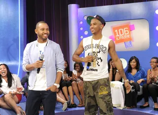 Whoa There - Trey Songz at 106 &amp; Park, June 12, 2012. (Photo: John Ricard / BET)