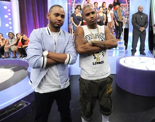 Posted - Terrence J and Trey Songz at 106 &amp; Park, June 12, 2012. (Photo: John Ricard / BET)