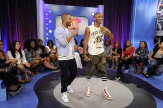 See That - Terrence J and Trey Songz at 106 &amp; Park, June 12, 2012. (Photo: John Ricard / BET)