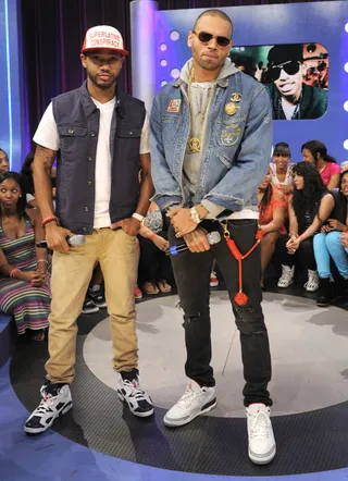 Chris Brown - This&nbsp;Drake&nbsp;beef didn't start on wax or in the press. He and former friend Chris Brown clashed in a Manhattan nightclub, reportedly over Rihanna. The beef lived on in the studio, with CB dissing Drake in a freestyle over Chief Keef's "I Don't Like": "Them eyebrows, man, them s--ts is yikes /&nbsp;OVO, you overdosed, screamin’ YOLO no, I live twice," he rapped. &nbsp;(Photo: John Ricard / BET)