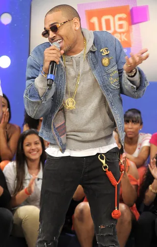 Not Sure - Chris Brown at 106 &amp; Park, June 11, 2012. (Photo: John Ricard / BET)