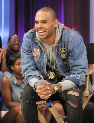 Smile For Me - Chris Brown at 106 &amp; Park, June 11, 2012. (Photo: John Ricard / BET)