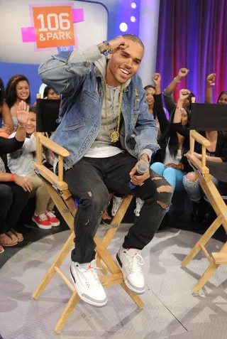Lova Ya - Chris Brown at 106 &amp; Park, June 11, 2012. (Photo: John Ricard / BET)