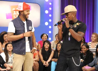 Sweet - Terrence J and NeYo at 106 &amp; Park, June 11, 2012. (Photo: John Ricard / BET)