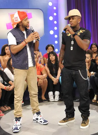 Got It - Terrence J and NeYo at 106 &amp; Park, June 11, 2012. (Photo: John Ricard / BET)