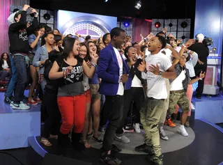 Get Jiggy With It - Audience feels the beat at 106 &amp; Park, June 8, 2012. (Photo: John Ricard / BET)