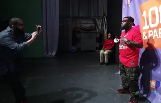 Freeman - Freestyle Friday judge Freeway poses for flicks at 106 &amp; Park, June 8, 2012. (Photo: John Ricard / BET)