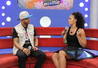 Real Talk - Elle Varner and Terrence J at 106 &amp; Park, June 8, 2012. (Photo: John Ricard / BET)