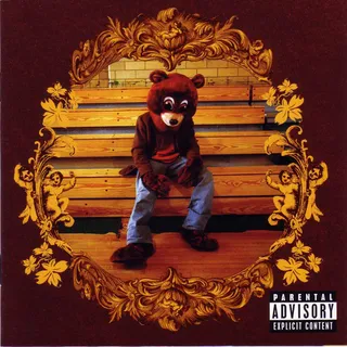 The Evolution of Kanye West - After dropping a handful of acclaimed mixtapes, Kanye finally dropped his debut album, The College Dropout, in 2004. Packed with hits including the groundbreaking &quot;Jesus Walks&quot; and Kanye's first No. 1, &quot;Slow Jamz,&quot; the album sold over 3 million copies and won a Grammy for Best Rap Album.  (Photo: Courtesy Def Jam Records)