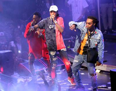 Migos - Before the Sean Kingston assault allegations,&nbsp;Migos made their Drai's LIVE debut at the AGENDA official after-party at Drai's Nightclub in Las Vegas.(Photo: Marcel Thomas / ZUMA Press / Splash News)