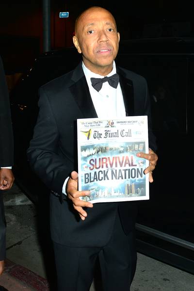 Russell Simmons - Russell Simmons held a copy of The Final Call while out and about in Hollywood, California.&nbsp;(Photo: WENN.com)