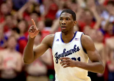 Report: Cavs Leaning Toward Joel Embiid With No. 1 Pick - ESPN is reporting that the Cleveland Cavaliers are indeed leaning toward drafting the 7-foot center from&nbsp;Kansas,&nbsp;Joel Embiid,&nbsp;with the No. 1 pick in the NBA Draft on June 26. Embiid reportedly wowed the Cavs’ front office and owner Dan Gilbert in his full workout last week, reportedly ending it by launching and nailing a series of three-pointers.&nbsp;(Photo: Jamie Squire/Getty Images)