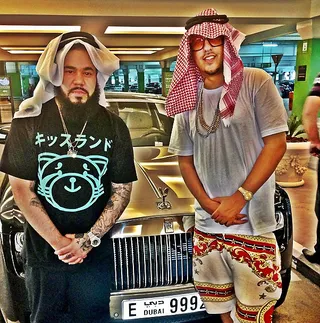 French Montana - French Montana took some time to enjoy the car culture in Dubai.(Photo: French Montana via Instagram)