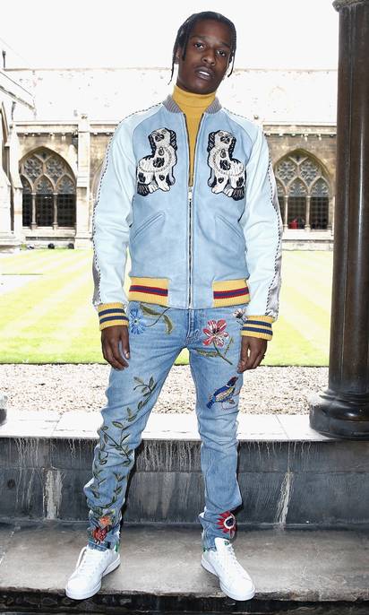ASAP Rocky attends the - Image 2 from Curation Inspiration: 12 Ways Celebs Used Denim to Dress Like Rock Stars BET