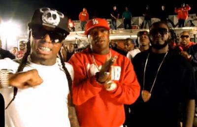 Showtime! - Lights, camera, action! When you see this hand rub, just know that Birdman's camera ready. Grab the camera and push record.&nbsp;(Photo:&nbsp;We the Best Music Group,&nbsp;Terror Squad Entertainment,&nbsp;Cash Money Records,&nbsp;Universal Motown Records)