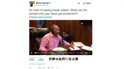 Steve Harvey - When citizens can't feel safe in their own country.(Photo: Steve Harvey via Twitter)