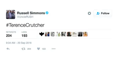 Russell Simmons - Never forget.(Photo: Russell Simmons via Twitter)