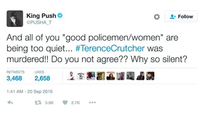 Pusha T - The silence speaks volumes.(Photo: Pusha T via Twitter)