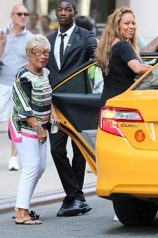 QT With Mom - Wendy Williams and her mom leave Barneys New York on Madison Avenue in Manhattan.(Photo: &nbsp;PacificCoastNews)